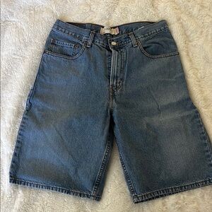Men's 569 Levi Strauss & CO Light Blue Denim Shorts Loose Fit Size 32